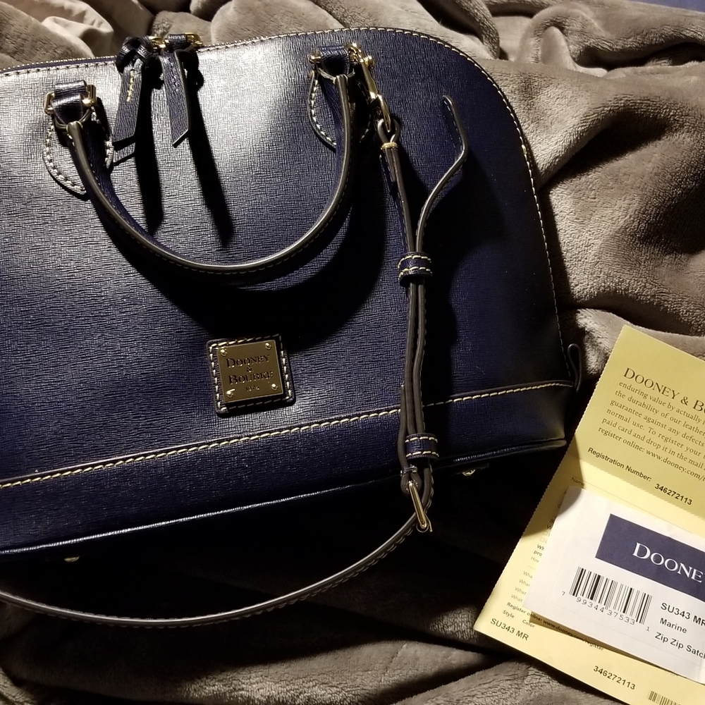 Dooney & Bourke Saffiano Zip Zip Satchel
